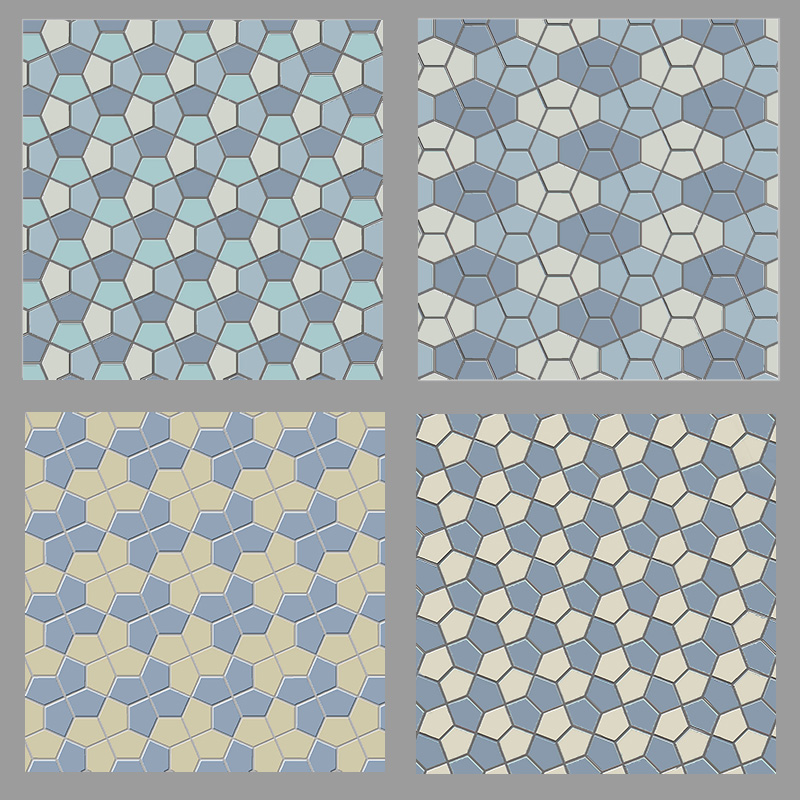 5-sided tiling patterns
