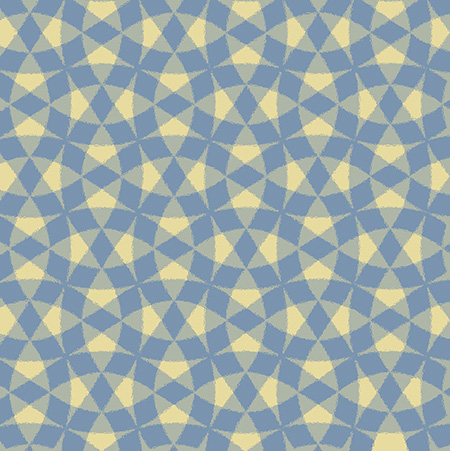 a pattern evolved from pentagonal tiling